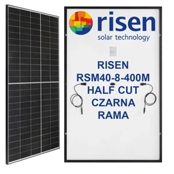 ELEVADO RSM40-8-410M MONO MEIO CORTE QUADRO PRETO 410 Wp