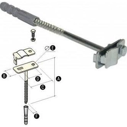 Elko-Bis Porte-fil avec goupille fI12 G 1 galvanisé (91210201)