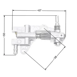 Eļļas sūknis Nac Sps01-45 Cs4500 Cs5200 Tirgus zāģi Nz97