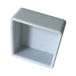 Embout argent/gris, EPDM, 40x40x20mm