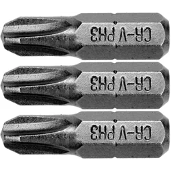 Embout pour tournevis perceuses PH3 x 25 STHOR 3 Pièces