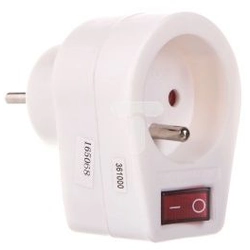 Emos Enchufe con interruptor 10/16A 250V 2P+Z blanco (P0027)