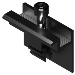 End clamp 35mm Length: 50mm black, CLICK