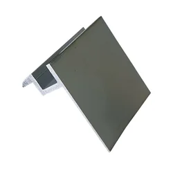 Endeklemme med kliksystem (sølv, ubehandlet), 35mm