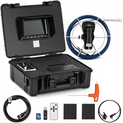 Endoskop-Diagnose-Inspektionskamera im Koffer 12 LED TFT 9 Zoll SD 30 m