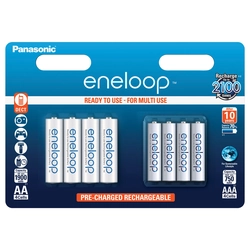 Eneloop-batterij Ni-MH AA (R6) 1900mA + AAA (R3) 750mA B4+4 BK-KJMCCE44E EOL