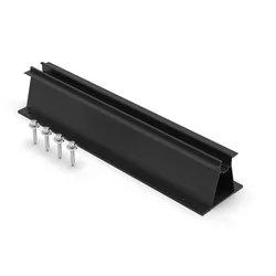 Enerack, Black Mini Rail, H-65mm, L-250mm, Black ERK-TRB-D20-250B