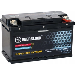 Enerblock battery 12V 100AH 1280Wh LiFePO4 EXTREME