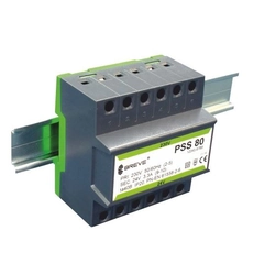 Enfaset PSS transformer 80N 230/12V IP30 til DIN-skinnen TH-35 i et modulært hus