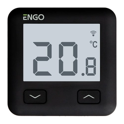 ENGO brezžični regulator temperature E10B230WIFI 230V tedenski podometni črni internet