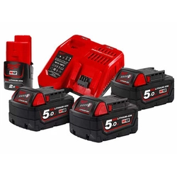 Ensemble batterie et chargeur Milwaukee M18NRG-503 18 V | 5 Ah