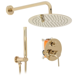 Ensemble de douche encastré Rea Lungo Gold + BOX