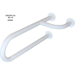 Ergoplus kapaszkodó60 cm a mosdóhoz, fix, jobb változat, porszórt, fehér