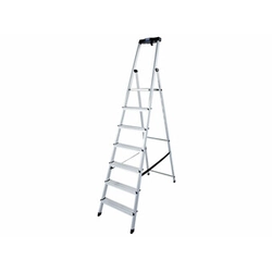 Escalera doméstica Krause Número de peldaños: 7 pcs | Altura del podio: 1,5 | Aluminio