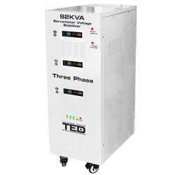 Estabilizador de red máxima 82KVA-SVC con servomotor trifásico-trifásico TED000224