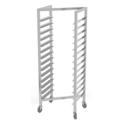 Estante gastronómico de acero inoxidable, tipo Z, para chapa 22x600x400 mm Polgast 410622