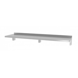 Etagère suspendue pour appareils, renforcée par trois consoles 1700 x 400 x 250 mm POLGAST 383174-3 383174-3