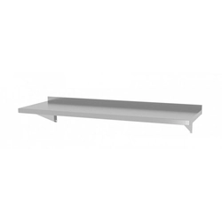 Etagère suspendue sur consoles, avec deux consoles 1100 x 300 x 250 mm POLGAST 382113 382113