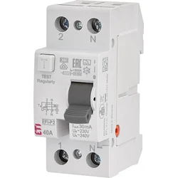 ETI 002061253 Disyuntor de corriente residual - 6 kA EFI6-P2 AC 63/0.03