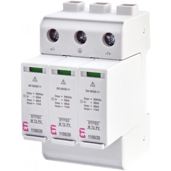 ETI 002440515 Surge arrester T2 (C) - for PV systems ETITEC M T2 PV 1100/20 Y