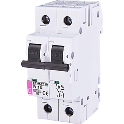 Eti-Polam Автоматичний вимикач 2P B 16A 10kA AC ETIMAT10 (002123716)