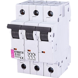 Eti-Polam Circuit breaker 3P D 63A 6kA AC ETIMAT10 (002155722)