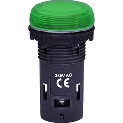 Eti-Polam Compact integrated signal lamp, fluted lens, 240 V AC, Green (ECLI-240A-G 004771231)