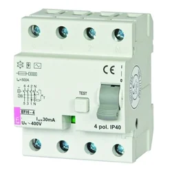 Eti-Polam Differential circuit breaker EFI6-4 4P 25A 0,03A AC 002062137