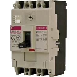 Eti-Polam Power prekidač 3P 125A 16kA bez regulacije EB2S 160/3LF (004671810)