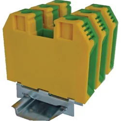 Eti-Polam Schutz-Schienenverbinder mit Gewinde 35mm2 grün-gelb VS 35 PE (003901539)