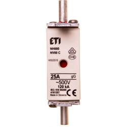 Eti-Polam Wkładka bezpiecznikowa KOMBI NH00C 25A gG/gL 500V WT-00C (004181207)