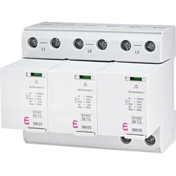 ETI Surge arrester T1, T2 (B, C) - without leakage current ETITEC SM T12 300/25 3+0