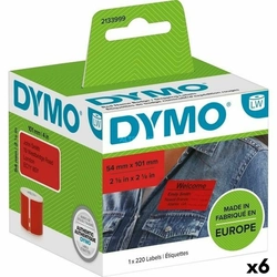 Etichete pe rolă Dymo Label Writer 54 x 7 mm Roșu 220 Bucăți (6 Bucăți)