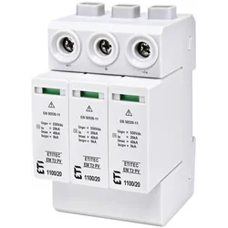 ETITEC EM Scaricatore di sovratensione ETI-POLAM T2 C 3P 3M 20/40KA 3.8KV 1100V DC