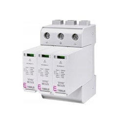 ETITEC EM T12 SURGE ARRESTER ETI-POLAM T1+T2 B+C 3P 3M 20/40KA 3.8KV 1100V DC PV