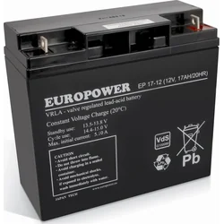 Europower Akumulator 12V 17Ah AGM Europower EP17-12