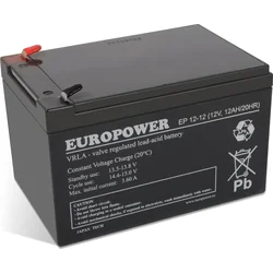 Europower akumulators 12V 12Ah AGM Europower EP12-12