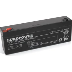 Europower baterija 12V 2.3Ah AGM Europower EP2.3-12