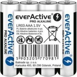 EverActive Pro AAA akumulators / R03 125mAh 4 gab.