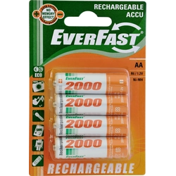 Everfast AA batteri / R6 2000mAh 4 stk.