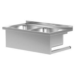 Évier Gastronomique En Inox, Suspendu 2-Kom 100x60 Principal 30 Polgast 221106-Wi