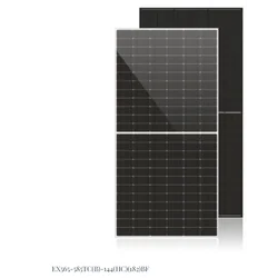 EXIOM modul 580W - Crno - TOPCON - BIFACIAL - Bijelo dvostruko staklo -144(HC)(182)