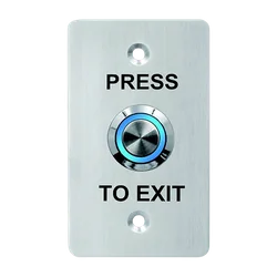 Exit button, recessed mounting, stainless steel, LED, NO-NC-COM, IP65, 85 x 50 mm CSB-508LW