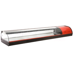 Expositor para Sushi Refrigerado 1788 Mm Sayl Vermelho Vs8rp