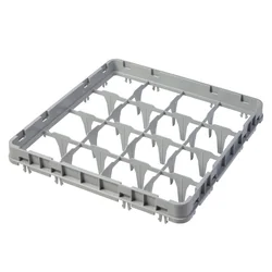 Extensão de cesto Full Drop 500x500 mm cinza, modelo E1, 16 compartimentos, Cambro