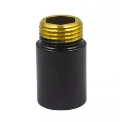 Extension 1/2'' 50mm black brass