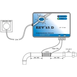 EZV 15 D 1/2&quot; Descalcificador de agua electrónico electromagnético