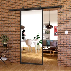 SLIDING ALUMINUM LOFT DOOR 20K MIRROR 3 3mm 1000x2100