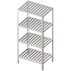 Warehouse shelf, grating shelves 800x400x1800 screwed