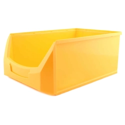 Plastic storage box "D" yellow, 500 * 310 * 200 mm
